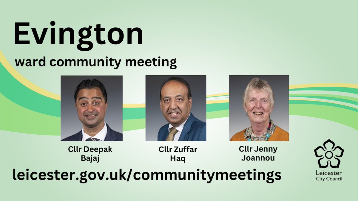 Leicester_News's tweet photo. An #Evington ward community meeting will take place tonight, Wednesday 30 September, at 6pm. You can read the agenda here: https://t.co/qcBATnPzMT https://t.co/psypkZdcGN