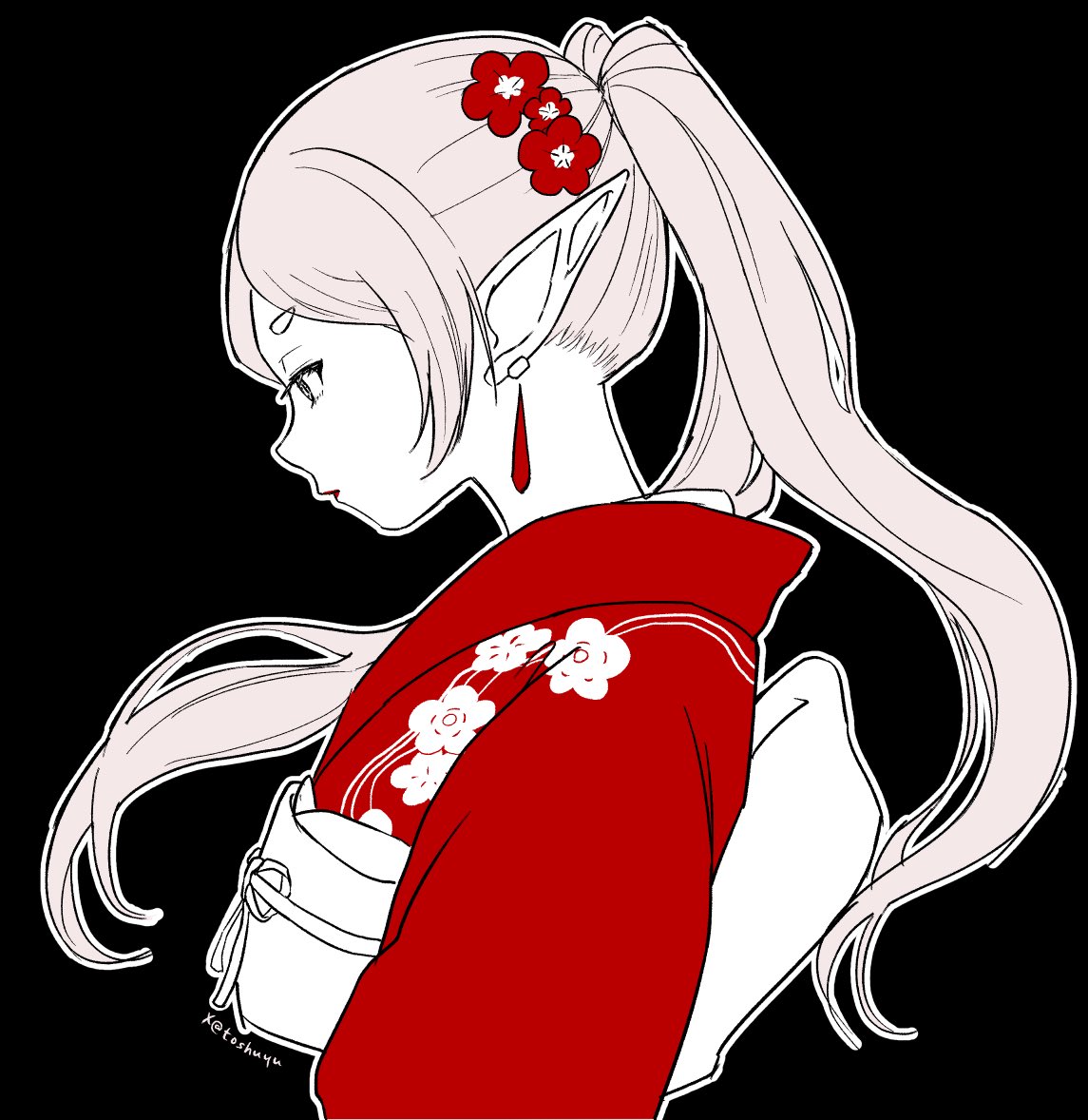 toshuyu's tweet photo. 和風のフリーレン
#frierenfanart https://t.co/qL7lno1g0p