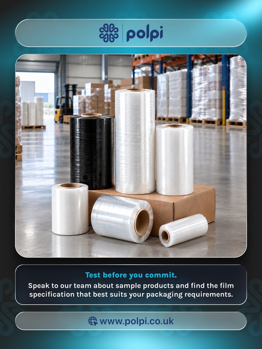 PolpiLtd's tweet photo. 📩 Test before you commit. Speak to our team about sample products and find the film specification that best suits your packaging requirements. 
#FreeSamples #PackagingExperts #Polpi https://t.co/h4esXCeRDU