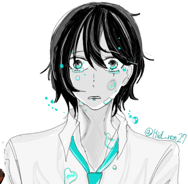 Hid_ren27's tweet photo. 絵チャ産初描きひなせ
儚げ美人っていいよね…
＃性別モナリザの君へ https://t.co/vgCx0oUbUY