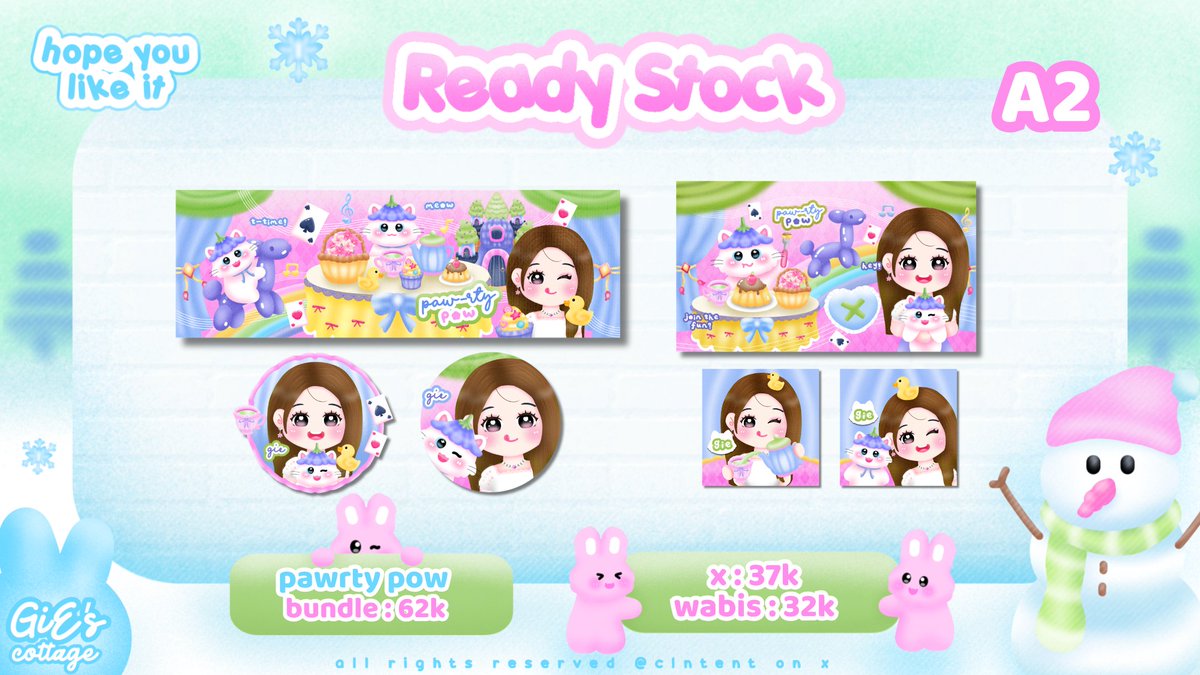 clntent's tweet photo. help repost please, thankyou🩷

ding-dong! ❄️
Gie bawa beberapa Ready Stock katalog layout Pawrty pow dan Starry time lagi nii ><, ada 3 pack stiker juga yg sudah free retext all

layout bisa ditake bundle/terpisah, kode &amp; priceyy ada di pic yaaw! mari jajaaann
💌 wea fastie gucy https://t.co/0IAjPYJ7M8