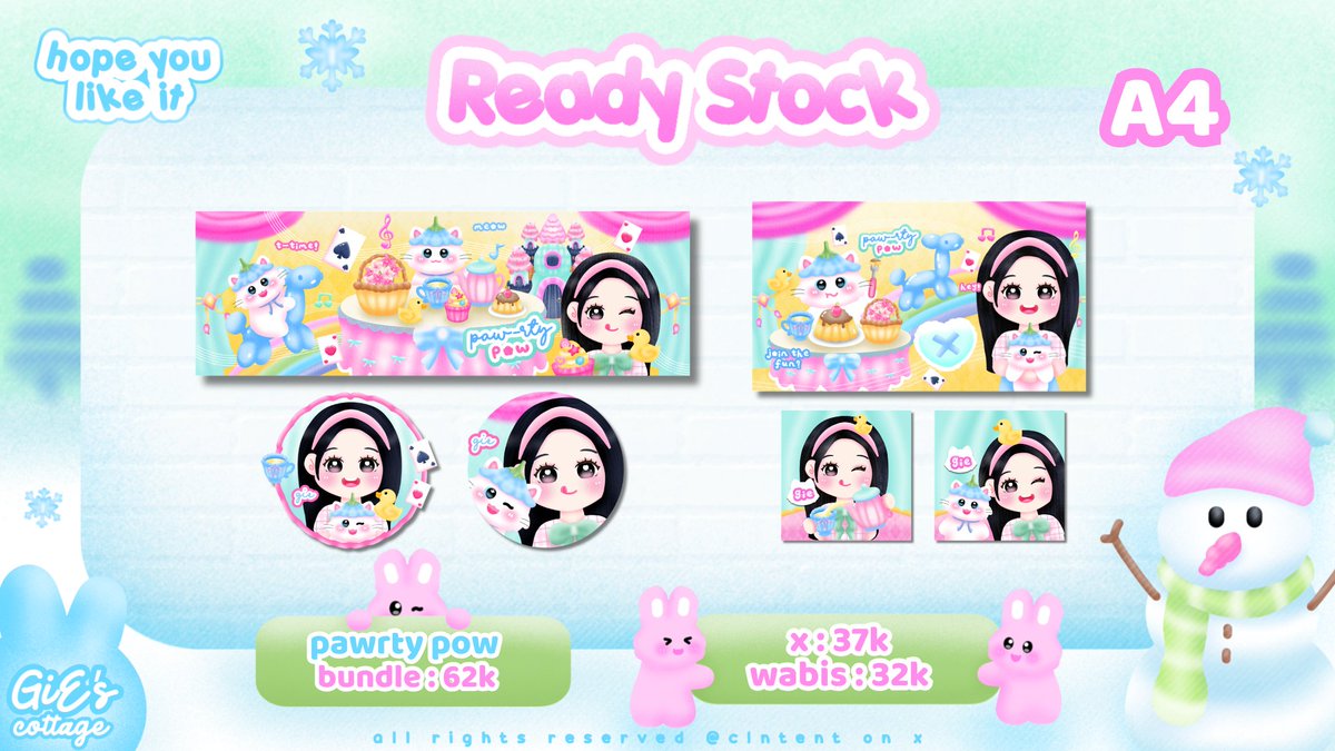 clntent's tweet photo. help repost please, thankyou🩷

ding-dong! ❄️
Gie bawa beberapa Ready Stock katalog layout Pawrty pow dan Starry time lagi nii ><, ada 3 pack stiker juga yg sudah free retext all

layout bisa ditake bundle/terpisah, kode &amp; priceyy ada di pic yaaw! mari jajaaann
💌 wea fastie gucy https://t.co/0IAjPYJ7M8