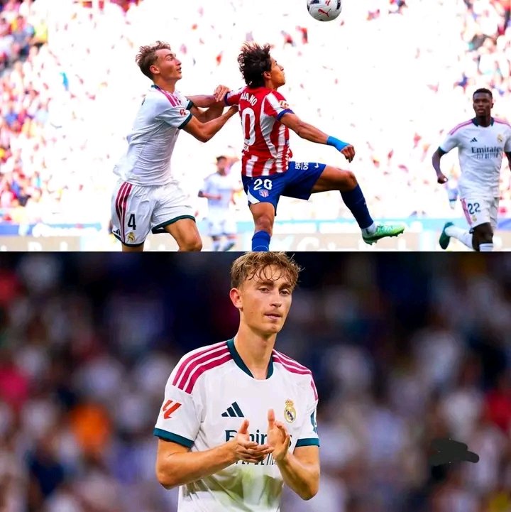 PhynasSports's tweet photo. 🚨💥 BREAKING: HUIJSEN SUSPENDED! 🇪🇸🚫

Dean Huijsen has been handed a one-match La Liga suspension following his red card against Atlético Madrid.

❌ He will miss Real Madrid’s clash with Villarreal at the Bernabéu.

#RealMadrid #Huijsen #LaLiga #RMCF #PSN https://t.co/aMNt0jJqZW