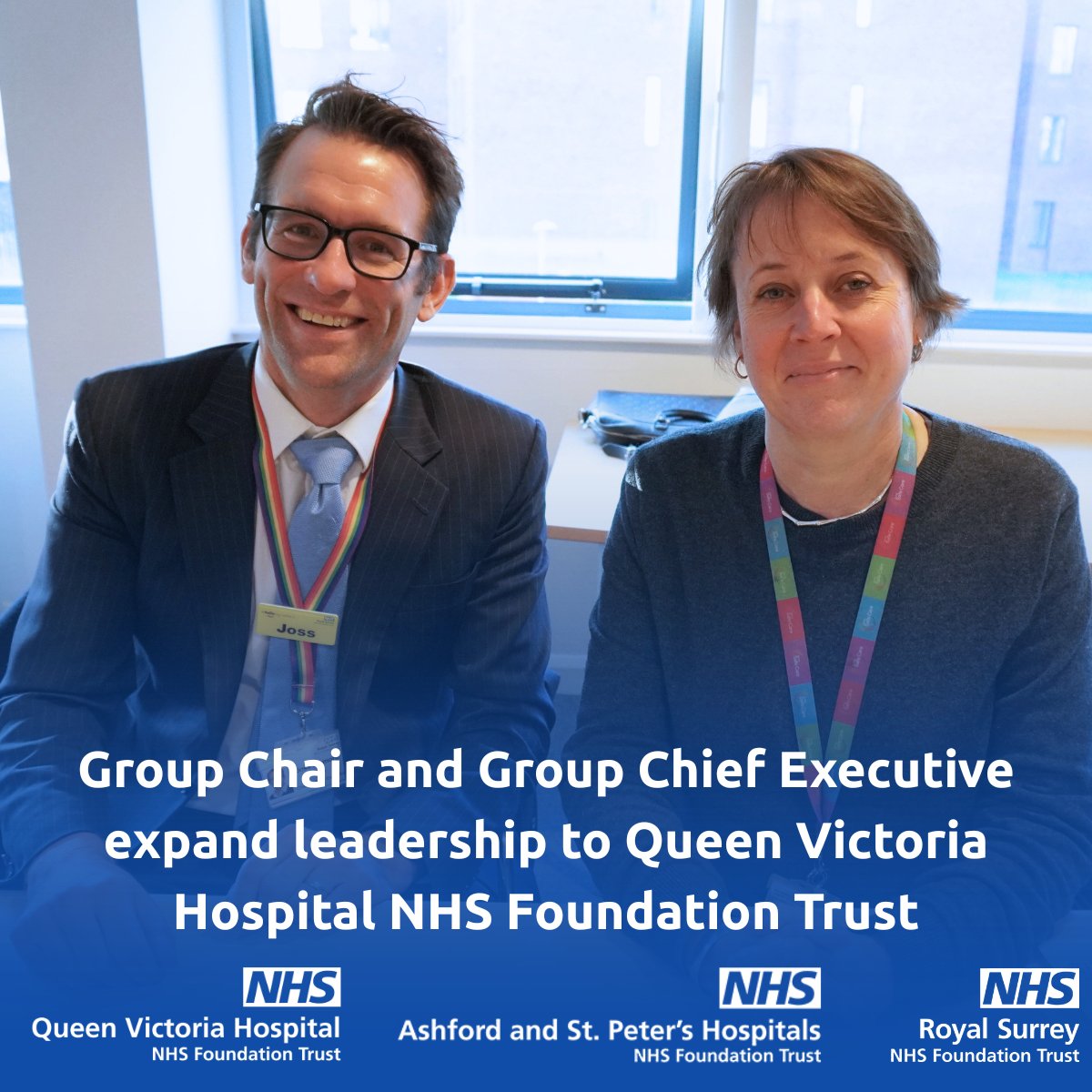 ASPHFT's tweet photo. New shared leadership arrangements at QVH as partnership continues to develop.

We are pleased to announce that our Group Chair and Group Chief Executive will expand their leadership to include Queen Victoria Hospital NHS Foundation Trust (QVH).

Read more:https://t.co/DDjHp8CCwi https://t.co/VAIKIIpprf
