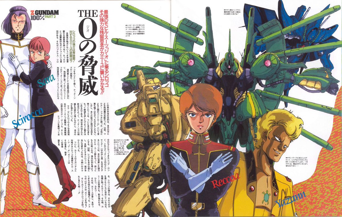 FabrizioGunjap's tweet photo. Newtype Magazine 1/1986 issue
Drawings by Toshimitsu Kobayashi and Kazumi Fujita https://t.co/CzTgu5YUNO