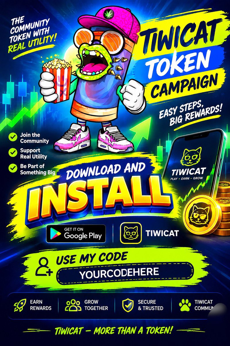 Cryptoceleb1's tweet photo. We’re kicking things off with 300B+ TWC in rewards! 💰

Download and Earn  ! Let’s go 

https://t.co/EQvNnH1lTV

After installation, click on Referral and enter my referral code and comfirm

Referral code : Celebritynetworker https://t.co/wpuxBNGWxa