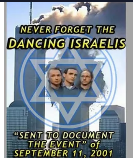BoussardFr84098's tweet photo. Devoir de mémoire 
Question : pourquoi dans les messages de Q (= armée 🇺🇸), le Mossad est associé à clown🤡et trou du cul ? 
Réponse : quand on pose des explos dans le cadre de l'attentat du siècle, on évite de se prendre en photo comme des benêts et quand le montage explos fonctionne, on évite de manifester sa joie trop bruyamment...sinon on est des clowns, des trous du cul et on se fait tout de suite arrêter et transférer au FBI, en signant surtout définitivement l'opération  :
- Sivan Kurzberg
- Paul Kurzberg
- Oded Ellner
- Omer Gavriel Marmari (parfois appelé Omer Marmari)
- Yaron Shmuel
Pour la France : il faudra déterminer qui, dans l'appareil sécuritaire, savait que c'était bien cette bande de clowns qui avait fait le travail et qui a laissé les soldats français combattre et mourir pour rien en Afghanistan (=haute trahison), 26 pour la seule année 2011, je m'en souviens car j'y étais...
