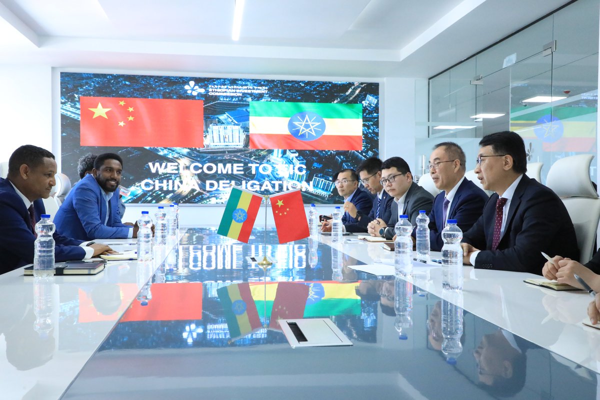 EthioInvestment's tweet photo. EIC Deputy Commissioner Zinabu Yirga met with a high-level CHINCA delegation to explore investment opportunities in Ethiopia’s construction sector.

EIC reaffirmed its full readiness to support Chinese investors as they explore opportunities across Ethiopia.

#InvestInEthiopia https://t.co/FZUpMNqIUb