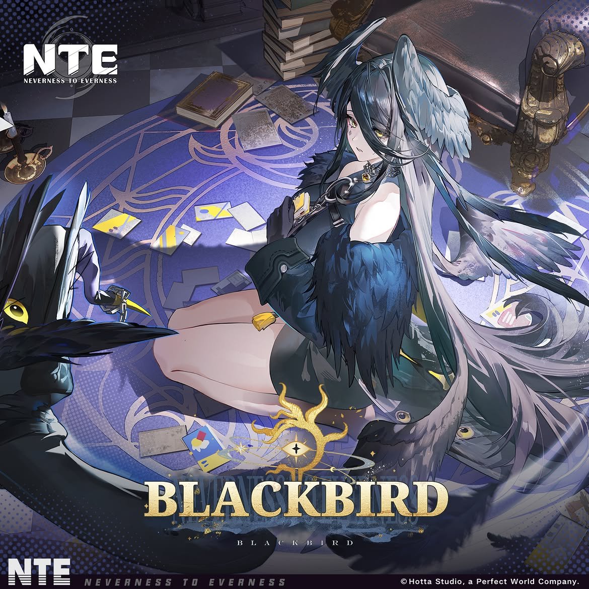 Ragingflames_s's tweet photo. I can't choose between akane and blackbird now but I think I have to go for blackbird and I will think about akane for later... sorry akane but I love you too #NTE #NevernesstoEverness #Blackbird @NTE_GL @NTE_JP @NTE_Ani_Info https://t.co/u6wpfnUq5e