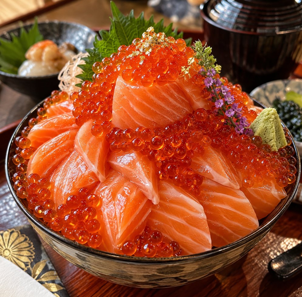 DaCesaraugusto's tweet photo. 人生で一番美味しかった海鮮親子丼 https://t.co/aObAxJnghE