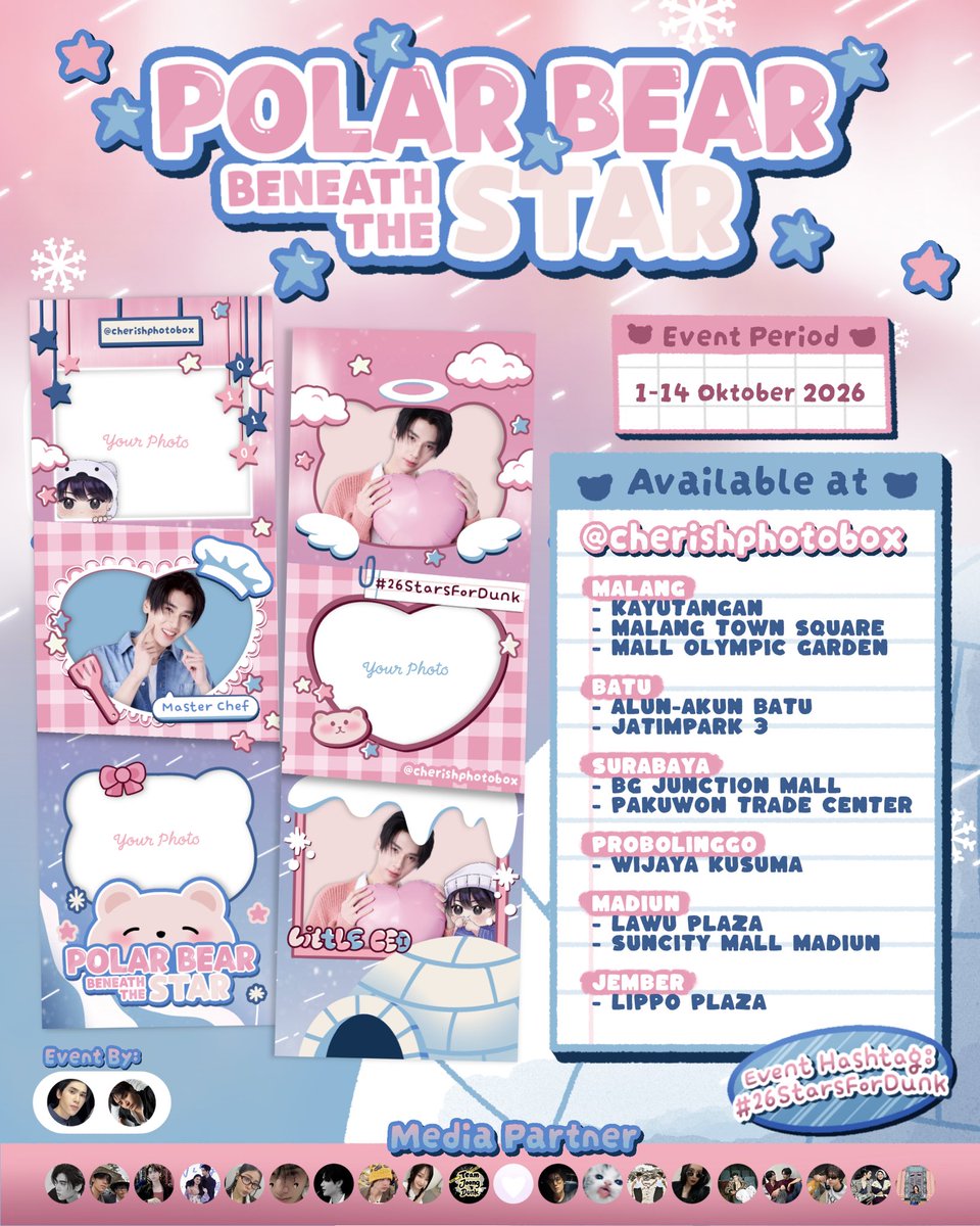 lalbirin's tweet photo. Starry Celebration for Dunk Natachai’s 26th 🎞️🔖

A photoframe event celebrating #26StarsForDunk, organized by @phuwitis &amp; @lalbirin

🗓️ 1 - 30 / 1 - 14 October 2026
📍 https://t.co/uaw9gSAAyk | Sukhakala | Cherish

#4Chapters4Dunk #Dunk26thBDProject 🐻‍❄️🖤⭐️ https://t.co/BB2kbXRCpl