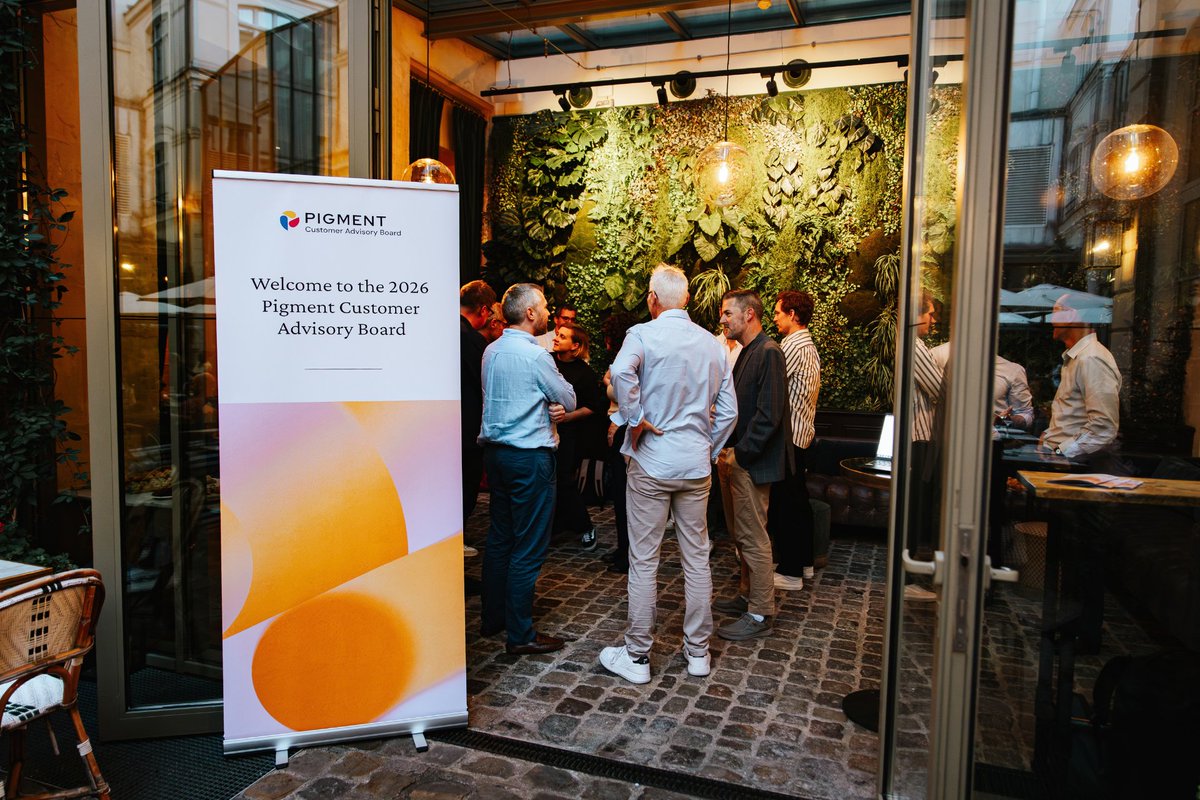 EleonorePigment's tweet photo. Last week felt like one of the biggest weeks at Pigment EVER! Between Frames, our first ever free trial, and the launch of Agent Connectors, we also welcomed a powerhouse group of customers to Paris for our yearly Customer Advisory Board event! 💙

Pigment has always been built alongside the people who use it. A lot of what is in the platform today began as a customer telling us what they needed, or where we had gotten it wrong. So I'm really glad we got to spend a few days together and hear firsthand how teams across very different industries are planning right now, what they made of our recent announcements, and what they would like to see from us over the next year.

As always, a massive thank you to everyone who traveled from all corners of the world to join us. We are lucky to be building Pigment with you!