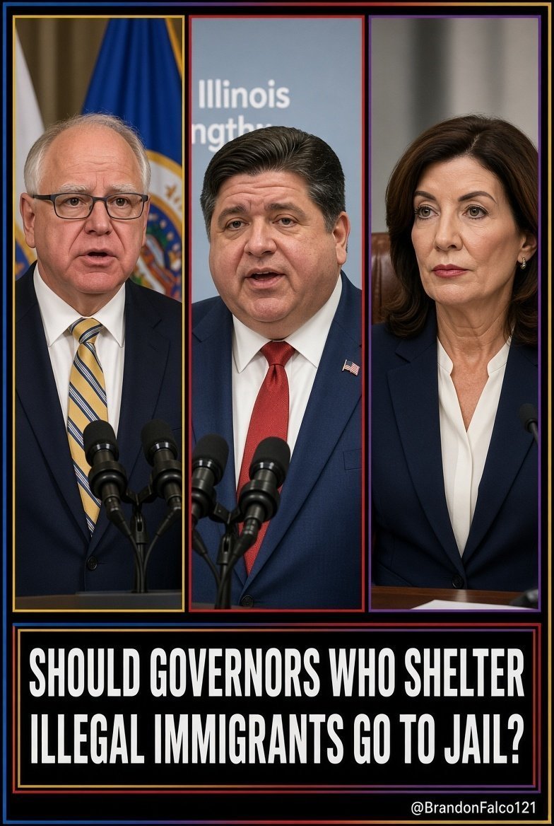 JFK_Jr_PR's tweet photo. Should governors that harbor illegal immigrants goto jail? https://t.co/7NelvtzOG6