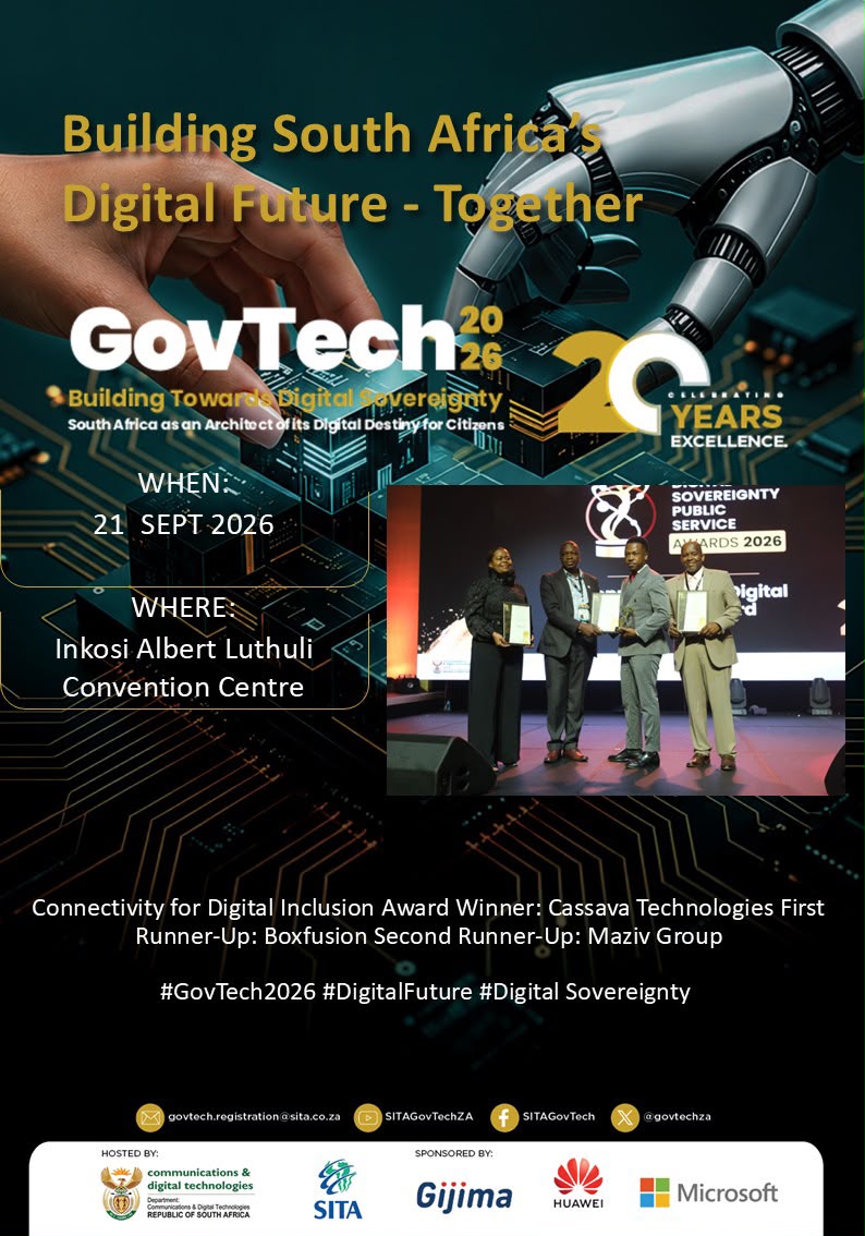 sitasocltd's tweet photo. Huge congratulations to all the GovTech 2026 Hackathon &amp; ICT Awards winners!

Your innovation, creativity and passion are shaping the future of technology.

Here’s to the brilliant minds and trailblazers!

#GovTech2026 #ICTAwards #Innovation https://t.co/WHrcR8Rtd3