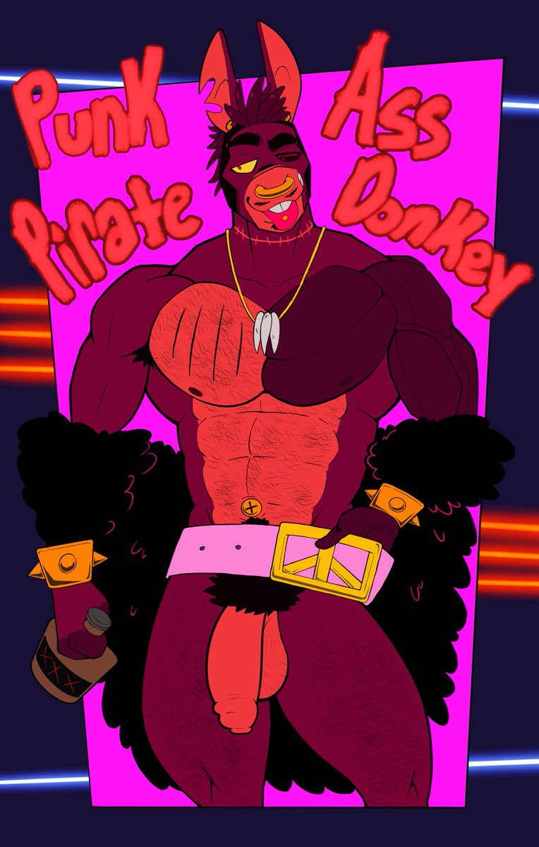 FrizzleKrizzle's tweet photo. That's one punk ASS pirate donkey 😝 (seriously go watch the short it was AMAZING) #punkasspiratedonkey https://t.co/9zrx2nm5KM