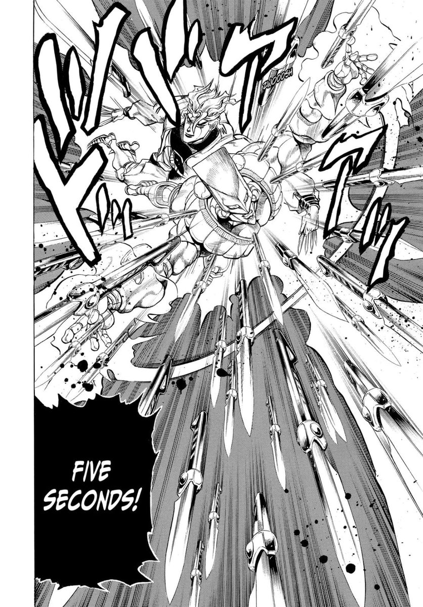 YamatoHaoshoku's tweet photo. A parte mais fraca de Jojo é a parte 2.

A maioria do hate na parte 3 é de quem viu os >>50<< episódios (alguns arrastados) do anime em vez de ler os 17 volumes do mangá, que são muito mais fluidos e rápidos.

A parte 3 não cansa nem enjoa no mangá. https://t.co/KlaKwMhqpO