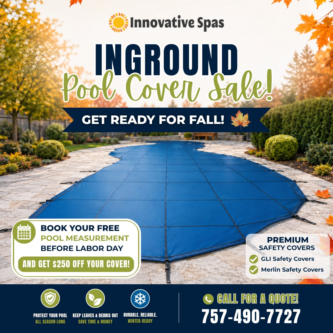JeriBeneduncan's tweet photo. Get ready for fall with our inground pool cover sale! Protect your pool all season with premium GLI and Merlin safety covers. Book a free measurement before Labor Day and save $250. Call 757-490-7727 for a quote. https://t.co/m9AncONrD9