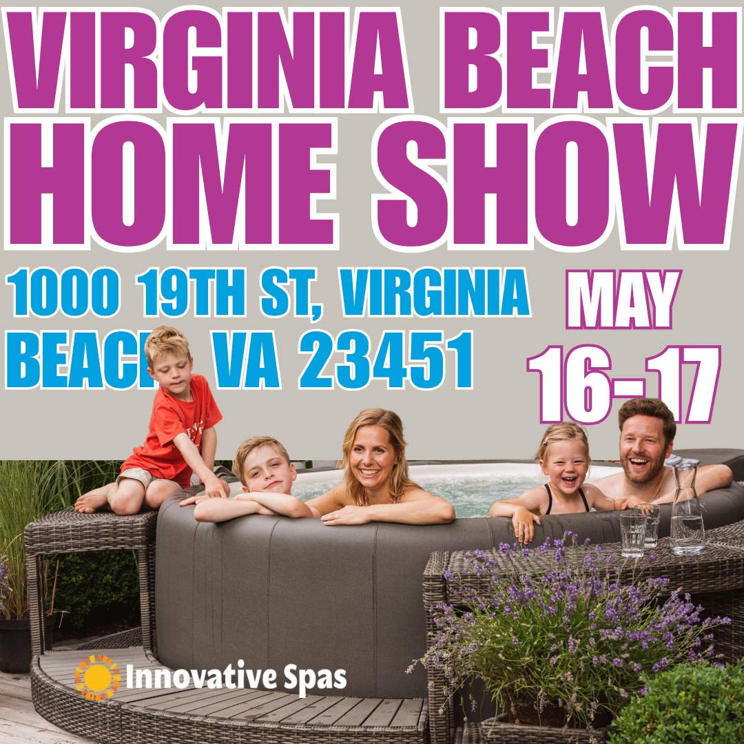 JeriBeneduncan's tweet photo. Join us at the Virginia Beach Home Show! Explore premium hot tubs, swim spas, cold plunges, and more for backyard living, relaxation, and wellness. Virginia Beach Convention Center, May 16–17. We can’t wait to meet you! https://t.co/5to1HplkCC