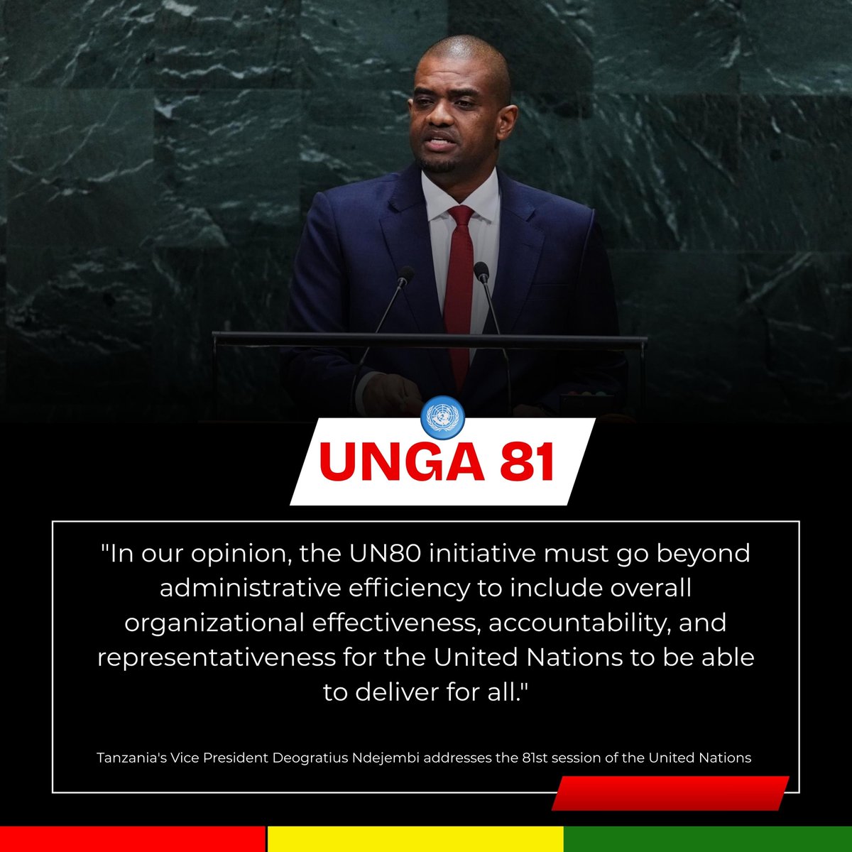 CdeTrababalas's tweet photo. Tanzania is talking about development finance. Zimbabwe is talking investment and economic transformation. Same continent, shared challenges, shared opportunities. This is why diplomacy matters. Brick by brick. 🇿🇼🔥
#ZimAtUNGA81 #AfricanSolidarity #Vision2030 https://t.co/isKnMP7YyO