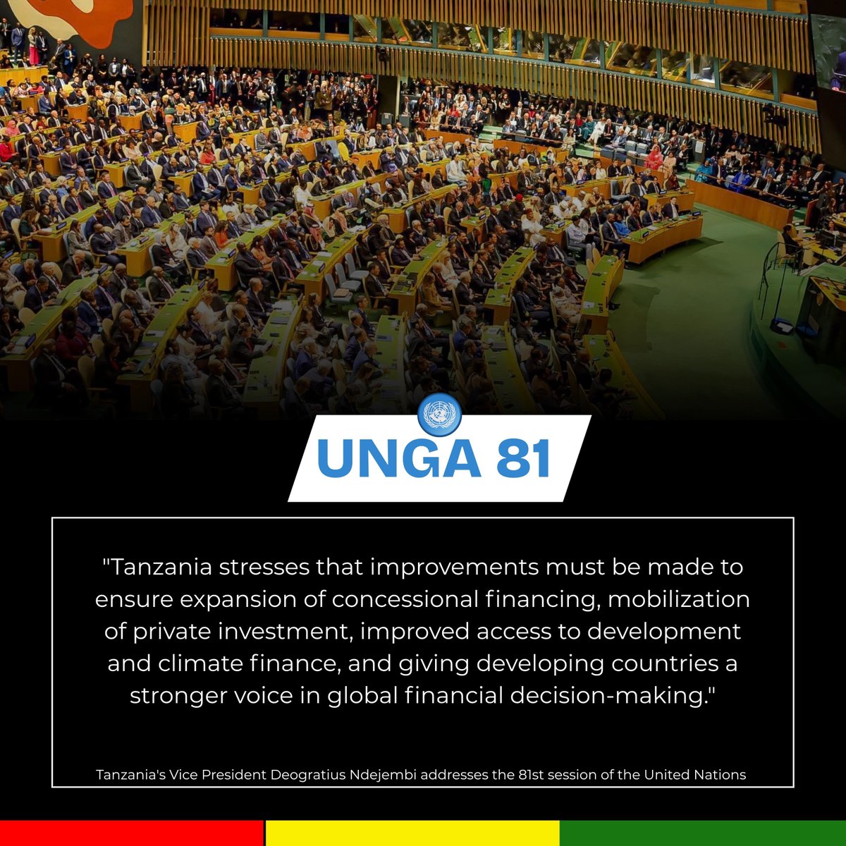 CdeTrababalas's tweet photo. Tanzania is talking about development finance. Zimbabwe is talking investment and economic transformation. Same continent, shared challenges, shared opportunities. This is why diplomacy matters. Brick by brick. 🇿🇼🔥
#ZimAtUNGA81 #AfricanSolidarity #Vision2030 https://t.co/isKnMP7YyO