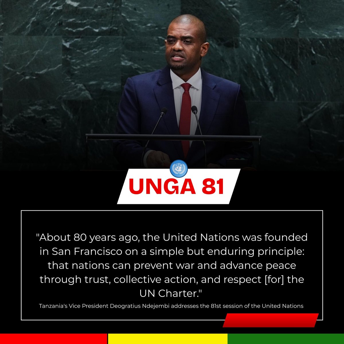 CdeTrababalas's tweet photo. Tanzania is talking about development finance. Zimbabwe is talking investment and economic transformation. Same continent, shared challenges, shared opportunities. This is why diplomacy matters. Brick by brick. 🇿🇼🔥
#ZimAtUNGA81 #AfricanSolidarity #Vision2030 https://t.co/isKnMP7YyO