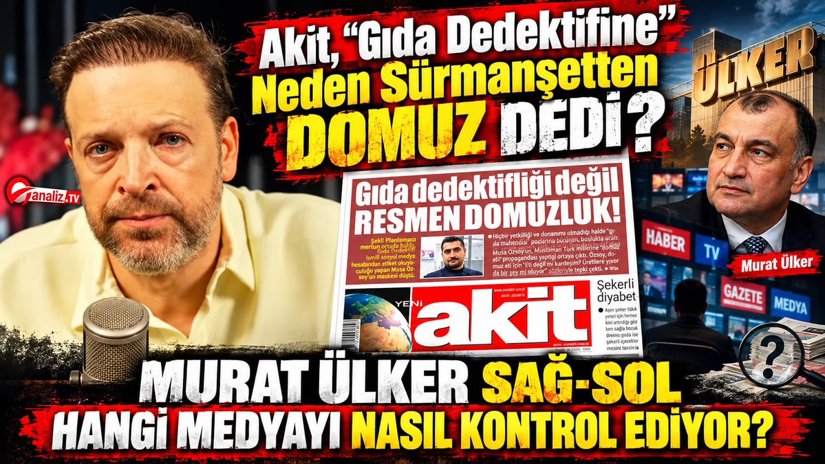 fatihtezcan's tweet photo. Ülker-Akit-Gıda Dedektifi-Domuz Manşeti-Yenişafak-Oda Tv hakkında herşey sansürsüz!

Video kısa kesit izlemek için: https://t.co/ZTHnpQfhZN

22 Eylül 2026 Salı Canlı Yayının tamamını izlemek için: https://t.co/oaqsXbiWu5

Desteklemek için bilgiler: https://t.co/8BjesaEVao

İletişim için Whatsapp: +905398629999 

Direkt iletişim: fatihtezcan@hotmail.com 

ANALİZ TV
-Türkiye’nin İlk ve Tek Sansürsüz Tv Kanalı-
