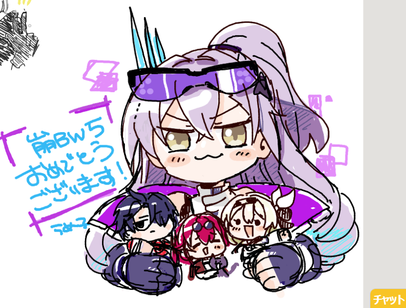 rameko1012's tweet photo. 絵チャってきた！！#崩BW https://t.co/gUIgPRq9Vg