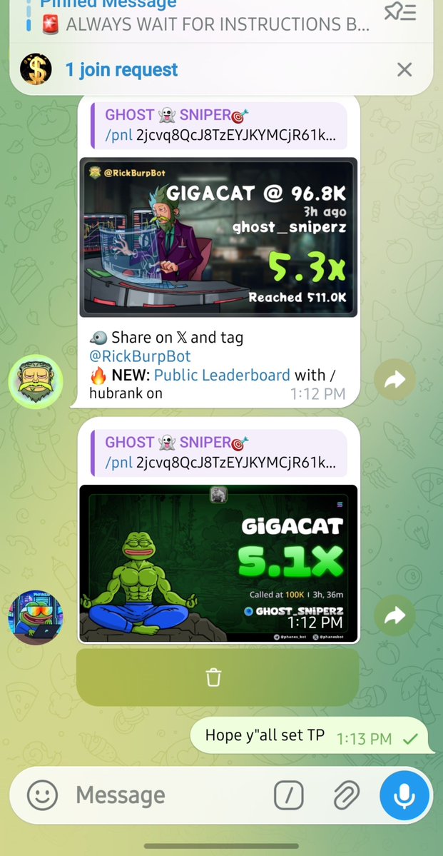 ghost_sniper002's tweet photo. 5.3x done in less than 5hrs.. on $GIGACAT

Warned you stop missing my calls

Fund your wallet and participate in what we are doing here.

I gave you 10x target and now 6x is done..

I will be dropping 2 long term coins to hold.. fund your #BNB and #SOL wallet and get ready https://t.co/sRqlZM8bLi