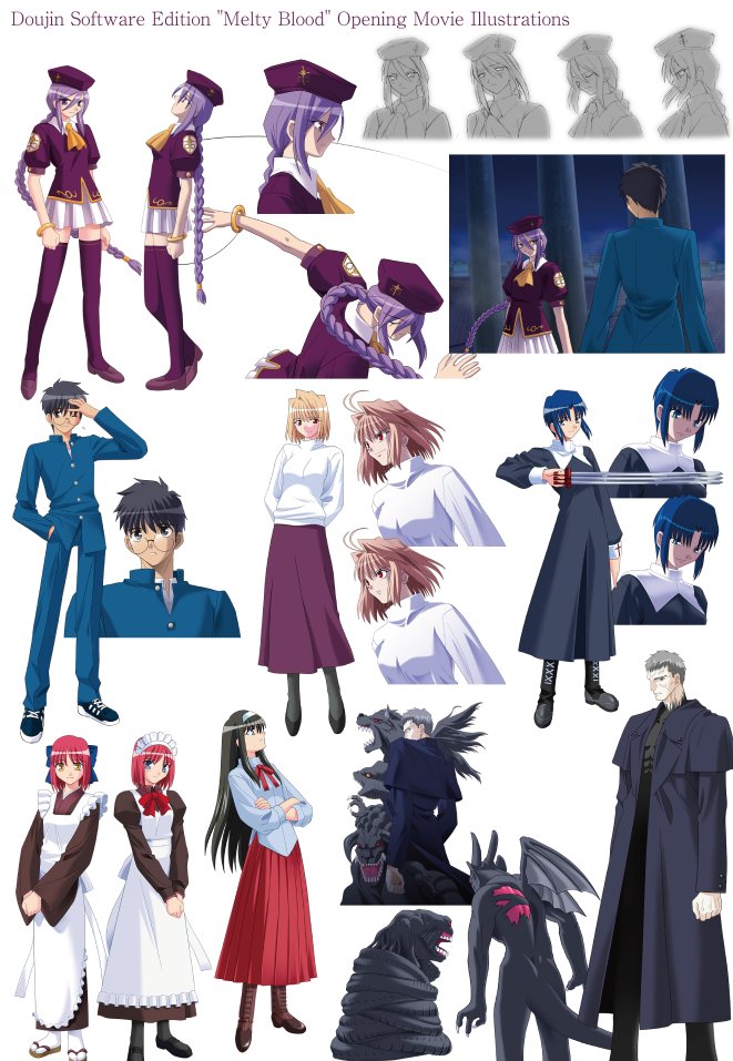 misterrblues's tweet photo. Woah Melty Blood Archives has high-res versions of OG MB art, wonder if anyone's ripped em out yet https://t.co/0xyp4bQb8x