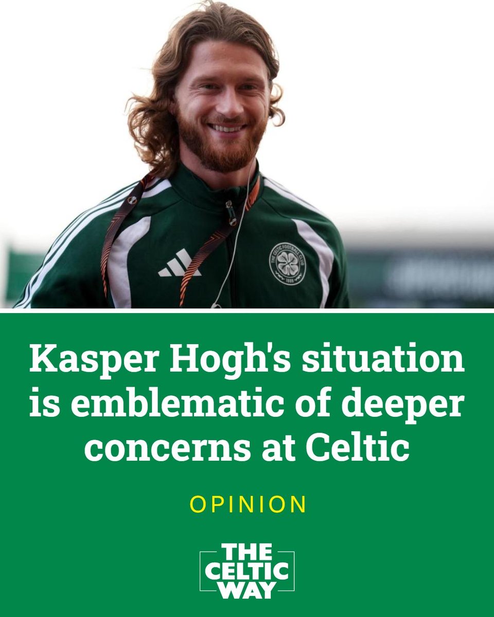 celticway1888's tweet photo. It's too early to panic about Kasper Hogh but his situation, a penalty box striker not being used as one, is emblematic of the concern that Celtic are making big decisions and big investments without a proper plan in place.

➡️ https://t.co/W1ZNVSlt0d https://t.co/cJxov8Lfmz
