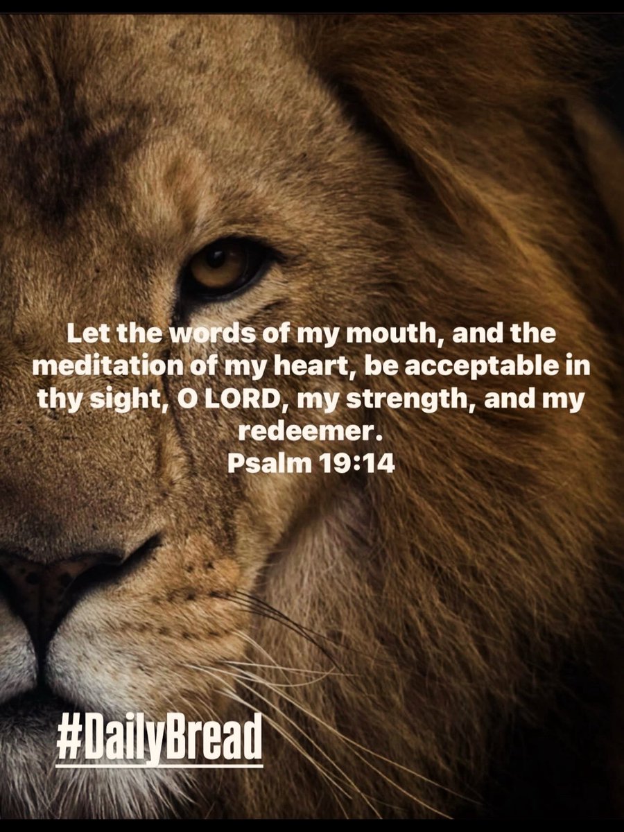 QBeast9922's tweet photo. Let the words of my mouth, & the meditation of my heart, be acceptable in Thy sight, O LORD, my strength, & my redeemer…
#Psalm 19:14
#DailyBread https://t.co/KA3GFp1kN5