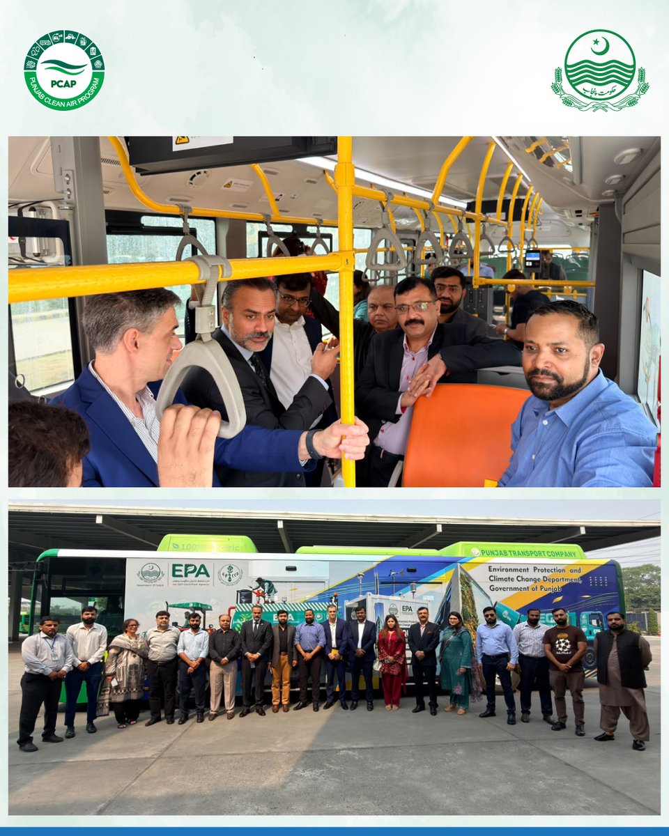 PunjabCleanAir's tweet photo. Today, the World Bank Implementation Support Mission visited the e-bus depot to review proposed depot plans under PCAP—supporting cleaner, more sustainable urban transport and improved commuter comfort.

#PCAP #WorldBank #CleanAirPunjab #PublicTransport https://t.co/EgEGYaSvyW