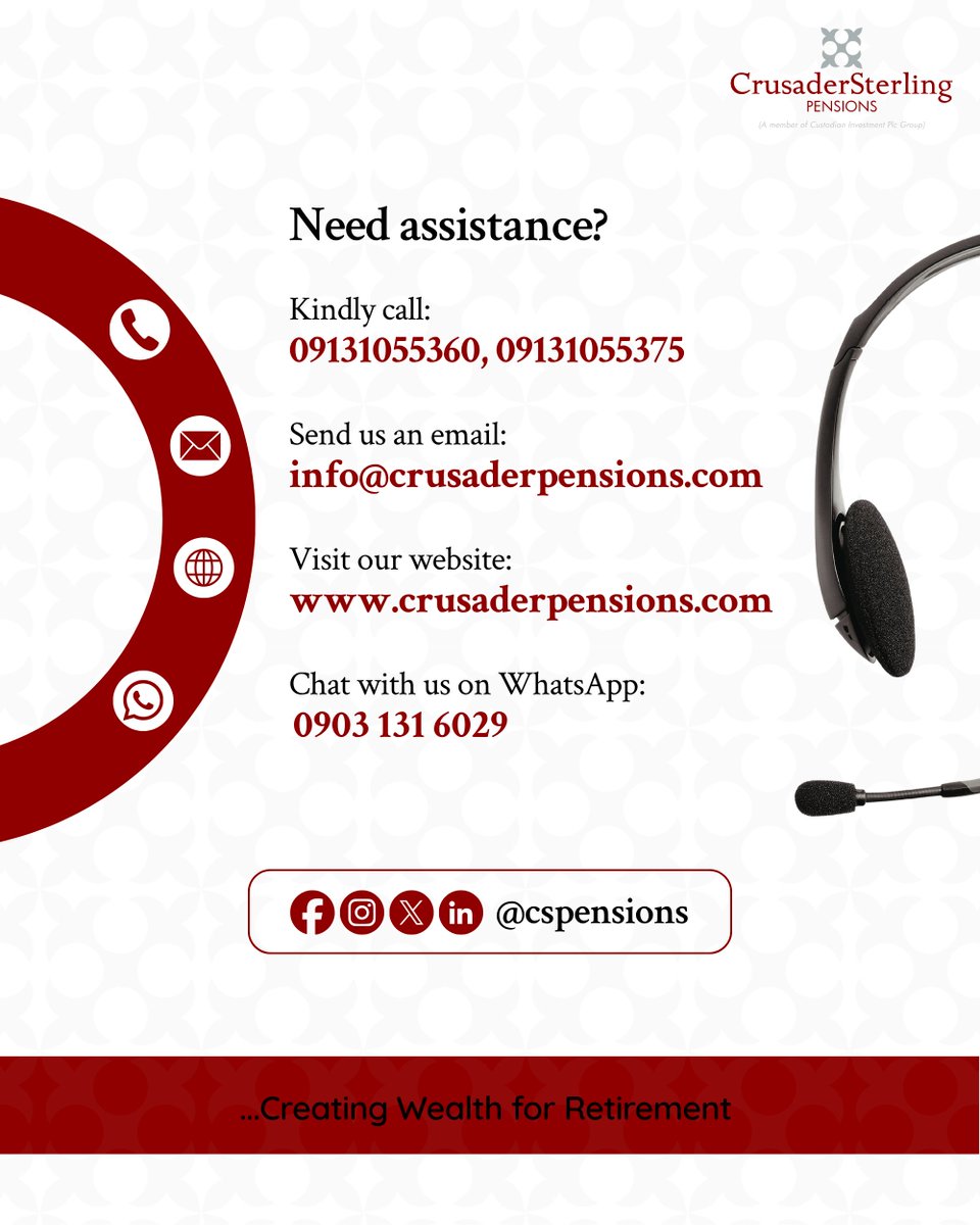 CSPensions's tweet photo. Keep Your Pension Records Up to Date!

Have you completed your Data Recapture? Now is the time to update your details and ensure your pension records are accurate and complete.

Use the link below to complete your Data Recapture: https://t.co/NmbJb1lXiE

#CrusaderSterlingPensions https://t.co/bqZTEt5P9Y