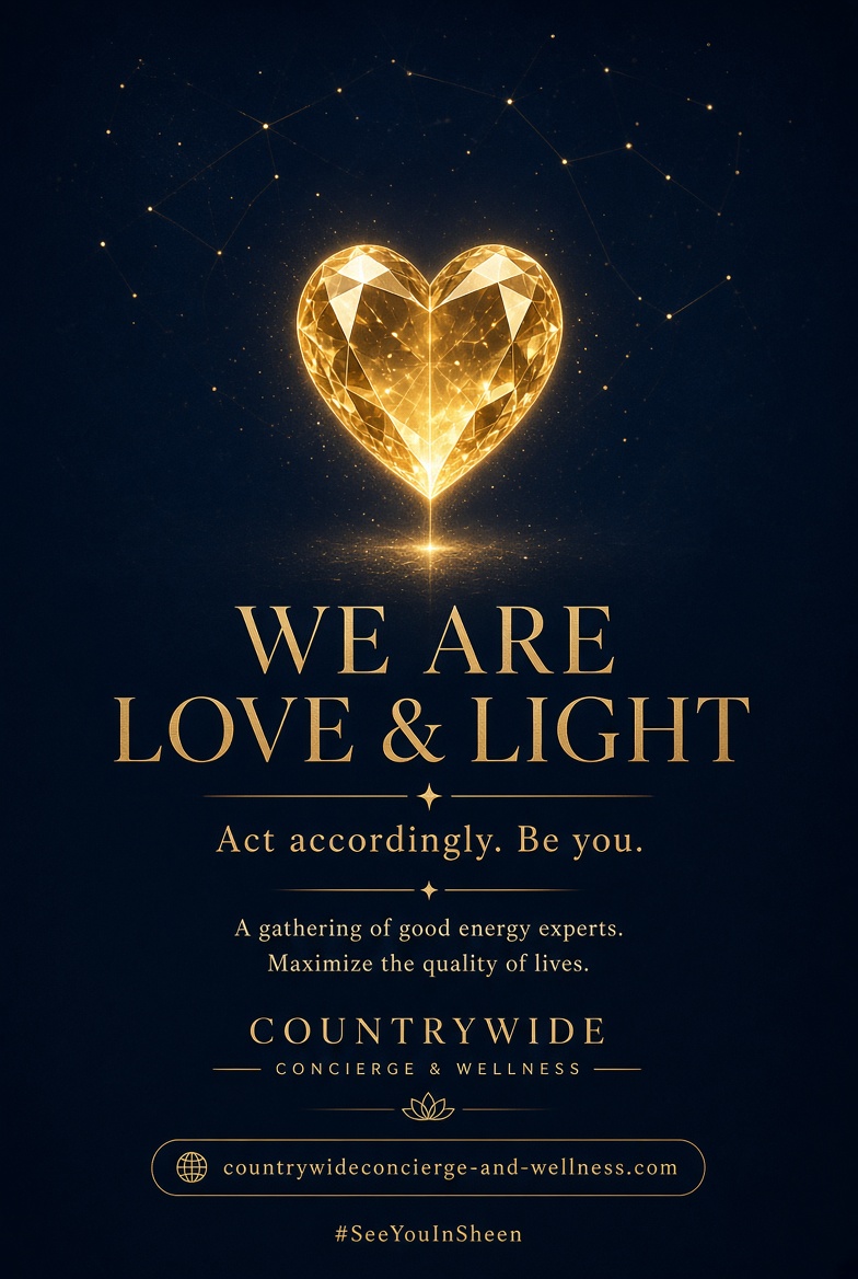 ConciergeWellns's tweet photo. We are Love &amp; Light. Act accordingly. Be you.

Countrywide: free and pay-what-you-can. Plain talk. No lecture.

When you are ready: https://t.co/bCtSwylAOl

#SeeYouInSheen https://t.co/KLC9NYfcKw