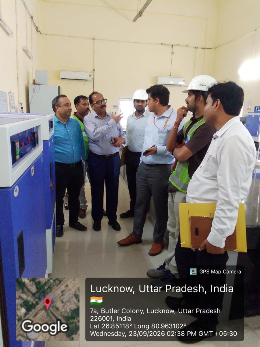JalUttar's tweet photo. Dr. Suneel Kumar Yadav, Director, MoHUA, Government of India, along with Dr Avinash Kumar Verma, State Nodal TSU, MoHUA, visited the 120 MLD GH  Canal STP, Lucknow.
During the visit, the officials inspected the STP and reviewed its quality, performance and operational efficiency. https://t.co/yl8zzrKK2W