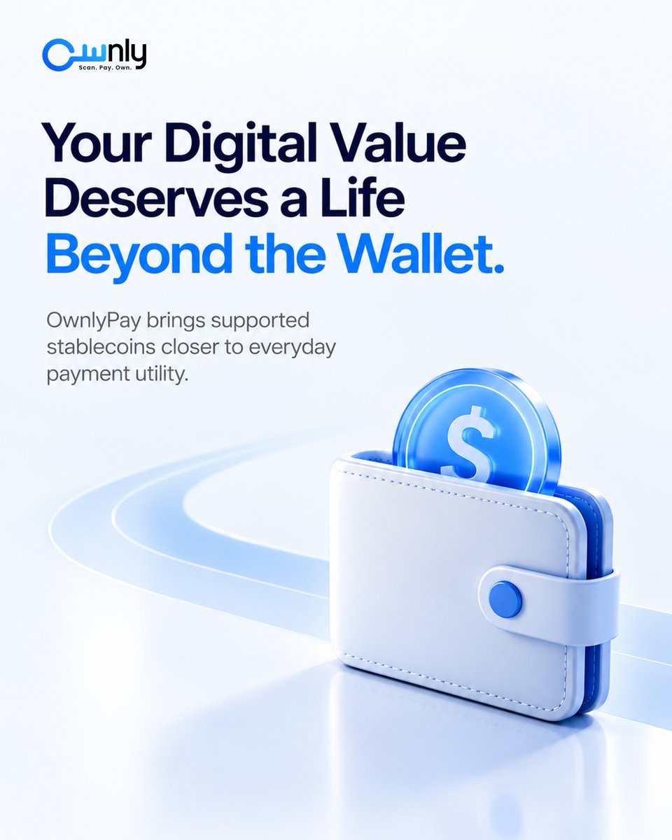 Ownly_Pay's tweet photo. How can stablecoins become more useful in everyday life?

OwnlyPay brings supported digital assets closer to real-world payment utility, helping users move beyond simply holding value and toward practical everyday use.

#OwnlyPay #StablecoinPayments #DigitalPayments https://t.co/Q3JvyA2mIj