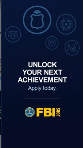 FBIBaltimore's tweet photo. As an #FBI #SpecialAgent, you could investigate cybercrime, terrorism, public corruption, and more in offices across the country and around the world. Unlock your next achievement. Apply today. #FBIJobs #LawEnforcement https://t.co/bQZWJ67OTZ https://t.co/QJDSNZrThN
