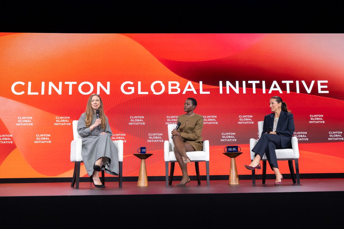 ClintonFdn's tweet photo. Yesterday, we kicked off #CGI2026 with urgent calls to action, bold partnerships, and real solutions.

⚠️ President @BillClinton called on leaders to reject zero-sum thinking and work together to meet this moment.

🌎 Secretary @HillaryClinton joined global health leaders to discuss a breakthrough twice-yearly HIV prevention drug — and what it will take to expand access worldwide.

🧪 MISTR committed to provide 1 million free HIV tests + 1 million free Hepatitis C tests.

🩺 @ChelseaClinton, @Lupita_Nyongo, Chrissy Teigen and more put a spotlight on the urgent need to close gaps in women’s health research.

🏅 President Clinton surprised three extraordinary organizations with the Clinton Global Citizen Award.

🤝 New Commitments to Action will expand opportunity for girls, strengthen climate resilience, support communities in Sudan, accelerate health breakthroughs, and more.

💡 And one message carried throughout the day: progress starts when we refuse to accept that our biggest challenges are inevitable.

Tune in today for more: https://t.co/PIj4jBHWP0