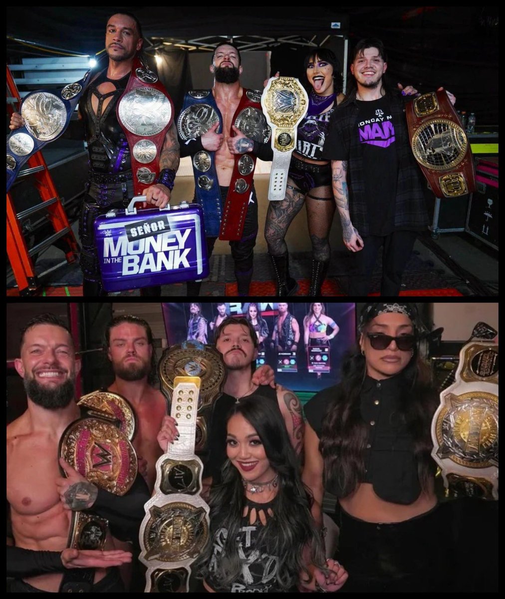 DirtyDomDom's tweet photo. Name me a single faction whose members have achieved as much as The Judgment Day. ☠️

Men’s 🏆

🏆 World Heavyweight Champion 
🏆 WWE Intercontinental Champion
🏆 NXT North American Champion
🏆 Men’s Money in the Bank
🏆 Men’s Tag Team Champion
🏆 AAA Mega Champion

Women’s 🏆

🏆 Women’s World Champions
🏆 WWE Women’s Tag Team Champion
🏆 Women’s Royal Rumble
🏆 Women’s Tag Team Champion
🏆 WWE Women’s Intercontinental Champion

From World Champions to Royal Rumble winners, Money in the Bank winners, and championships across WWE & AAA.

The Judgment Day’s members have built an incredible list of accomplishments.
