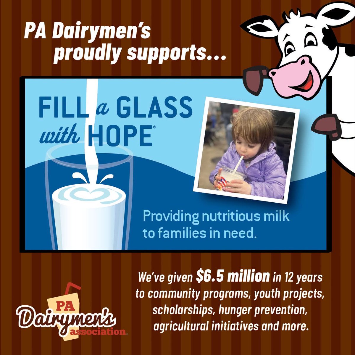 padairymens's tweet photo. September’s Hunger Action Month and a reminder that a record number of families struggle to buy food &amp; meet basic living expenses. Our dairy farmers and partners are dedicated to supporting Fill a Glass with Hope® w/fresh milk for our neighbors in need. 
#EveryShakeSupportsACause https://t.co/44xW3PJBZG