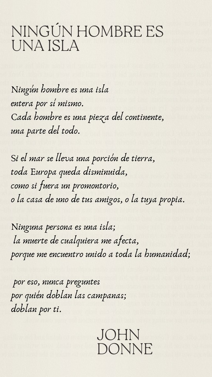 RaquelMartos's tweet photo. Siempre pensamos que lo terrible les sucede a otros pero a un centímetro de morir en la calle estamos (casi) todos. 

Ha perdido #MariCarmen y hemos perdido cada uno de nosotros. Aunque hoy no seamos conscientes. 

“Ningún hombre es una isla” escribió John Done. https://t.co/9obR4JQEox