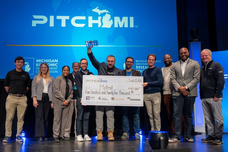 InvestDetroitVC's tweet photo. 2 IDV portfolio companies took the stage at #PitchMI Kazoo: ConstratAI and Motmot. 🚀

Congrats to Motmot on taking home the win! 🏆 And kudos to ConstratAI on a great pitch.

ID Ventures is also proud to co-invest in the Detroit PitchMI event focused on Healthcare/Life Sciences https://t.co/Qv5KJ3cPt7
