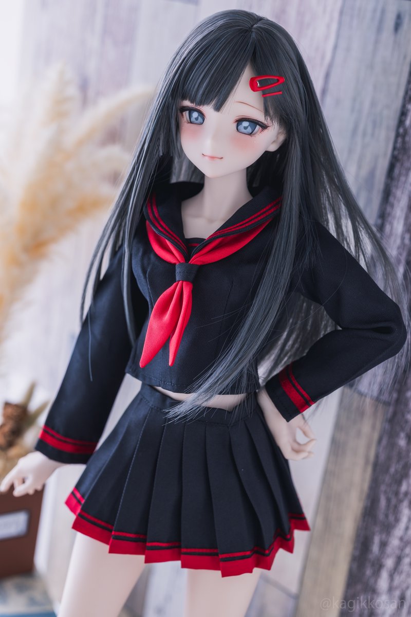kagikkosan's tweet photo. 正義実現委員会の制服を入手出来たので着せてみました！腕章は探すか自作するかします💪
#仲正イチカ
#TcDoLL
#やみの娘 https://t.co/M6fiaplmY8