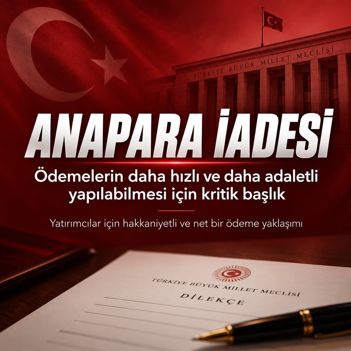 fonhaberlerson's tweet photo. Fon mağdurlarının en temel talebi net: ANAPARA İADESİ

Ödemelerin daha hızlı ve daha adaletli yapılabilmesi için TBMM’ye verilen dilekçeye destek olun.

📌 Dilekçe No: D28-41589
🔗https://t.co/7Hpbx56QyO

İmza verin, paylaşın, sesimizi büyütelim. https://t.co/4enKpSC0ng