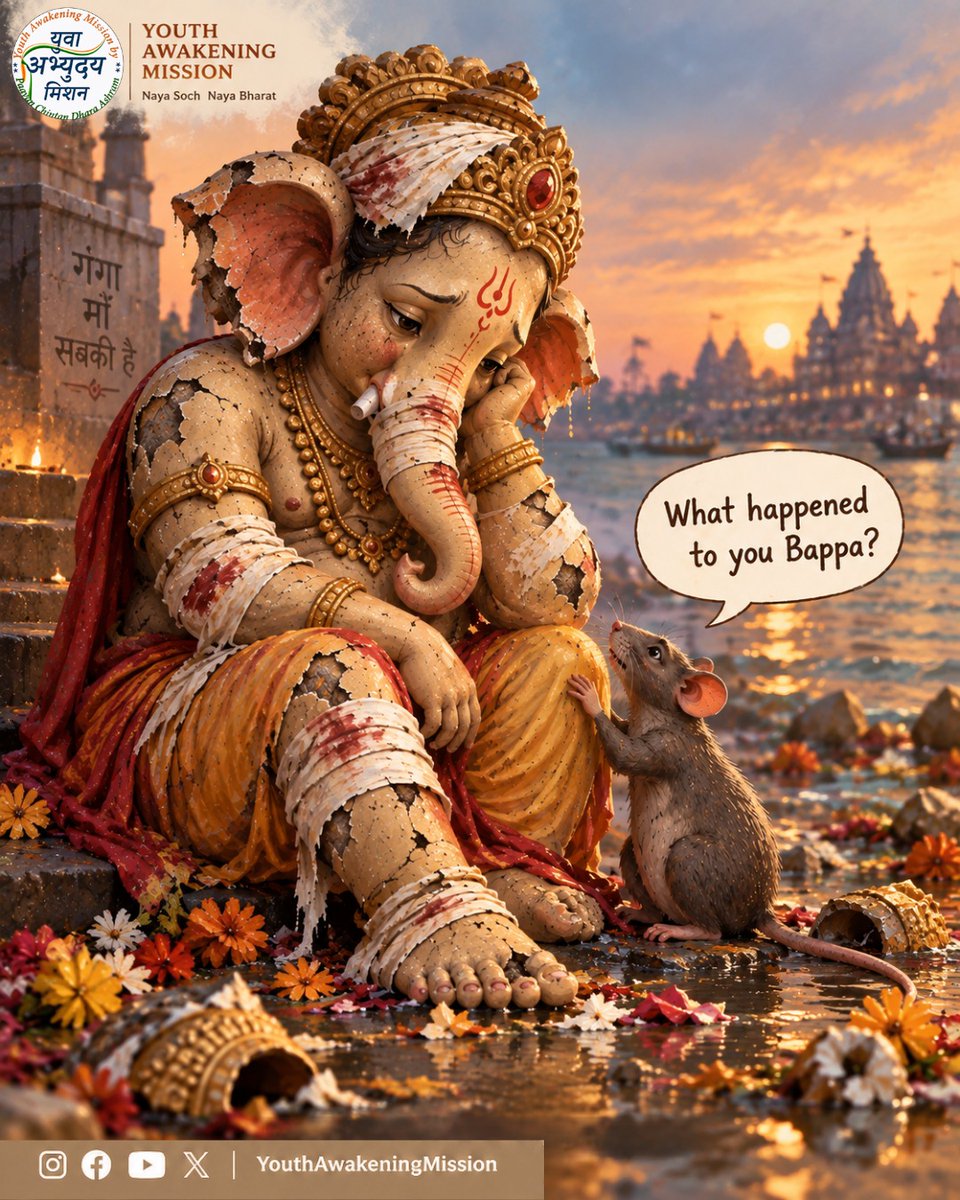 yamglobal1's tweet photo. We are happy during #GaneshUtsav… but is #Ganesh Ji happy? 

What happens after #GanpatiVisarjan ?
Broken, abandoned idols lying on the shore

Remember visarjan is not the end of our responsibility !!! 

#GaneshChaturthi #GanpatiBappa #GanpatiBappaMorya https://t.co/NDHDdRskEc