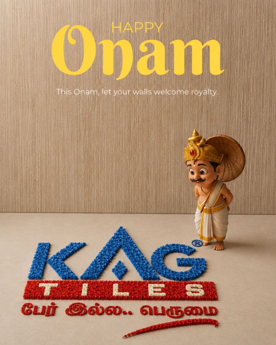 OpalSaous's tweet photo. Celebrate Onam with joy, tradition, and new beginnings. May prosperity and countless beautiful moments fill your home. Happy Onam from KAG Tiles! https://t.co/maFAdAXMbp