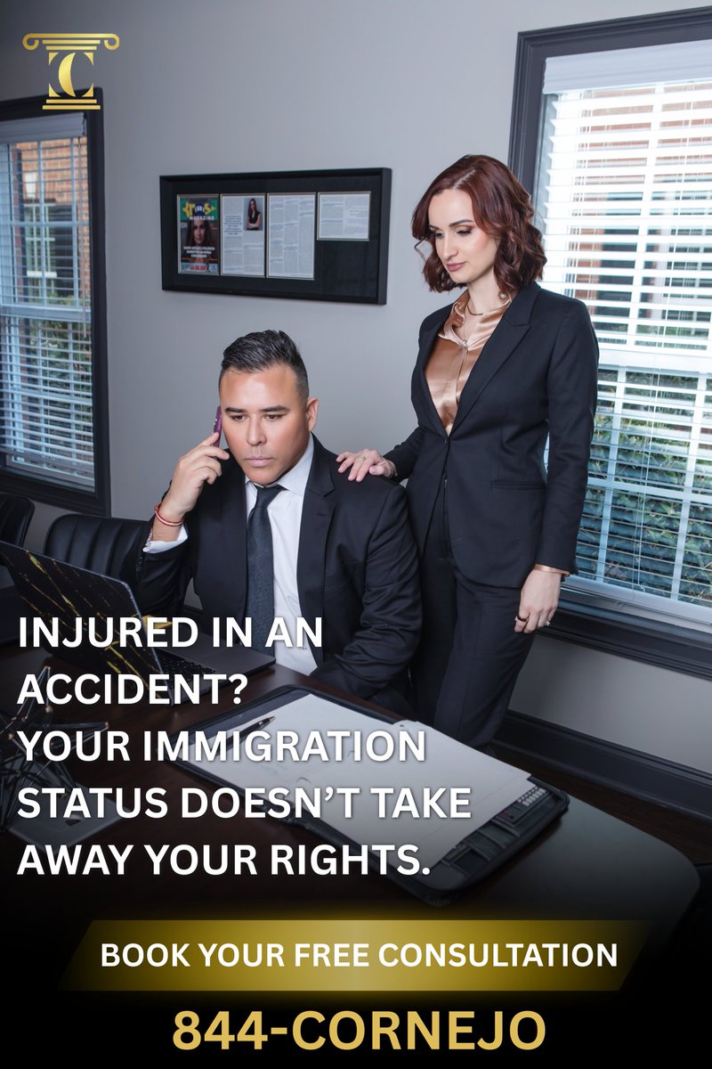 Cornejo_Law's tweet photo. Our lawyers take a personalized approach to each case. We work closely with you to understand your specific situation. 
Our commitment and experience in these claims can help you.✨ 

844-CORNEJO 🤳🏽
#caraccident #personalinjurylawyer #settlement #rights #cornejoandcornejolaw https://t.co/dcdBwJxhgH