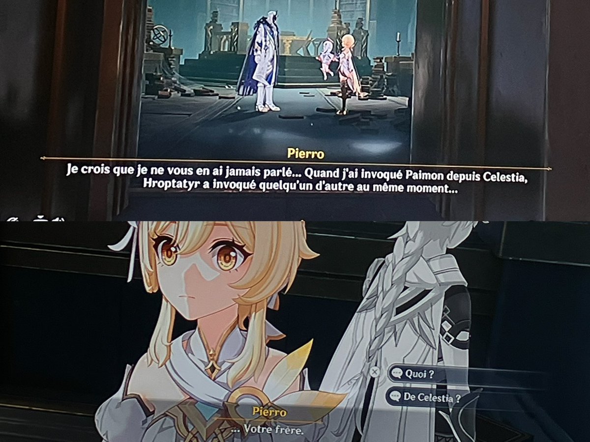 lumilauma's tweet photo. #genshinspoilers

DONC LES 2 ÉTOILES EN QUESTION C’ÉTAIT PAS LUMINE ET AETHER MAIS PAIMON ET ABYSS TWIN INVOQUÉS DE CELESTIA ????? DONC PAS D’INCOHÉRENCES AVEC LE VAISSEAU SPATIAL !!!! https://t.co/yw4sjAoHXV