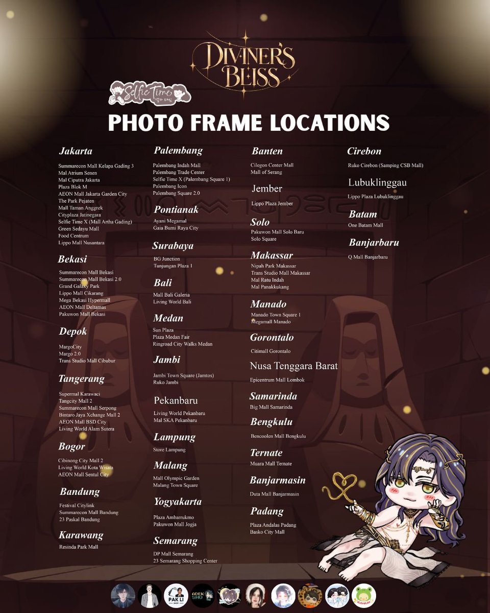 litheary's tweet photo. ✨ DIVINER’S BLISS PHOTO FRAME ✨
Celebrate Zayne’s God of Annihilation 1st Anniversary! ⚜️
📅 25 Sept – 8 Oct 2026
📍 Selfie Time
🎁 Limited Button Pin at Blok M Plaza & Summarecon Mall Kelapa Gading 3
Post & tag us @lishenbday
#DivinersBliss #Divinerversary https://t.co/uw1X4VIItt