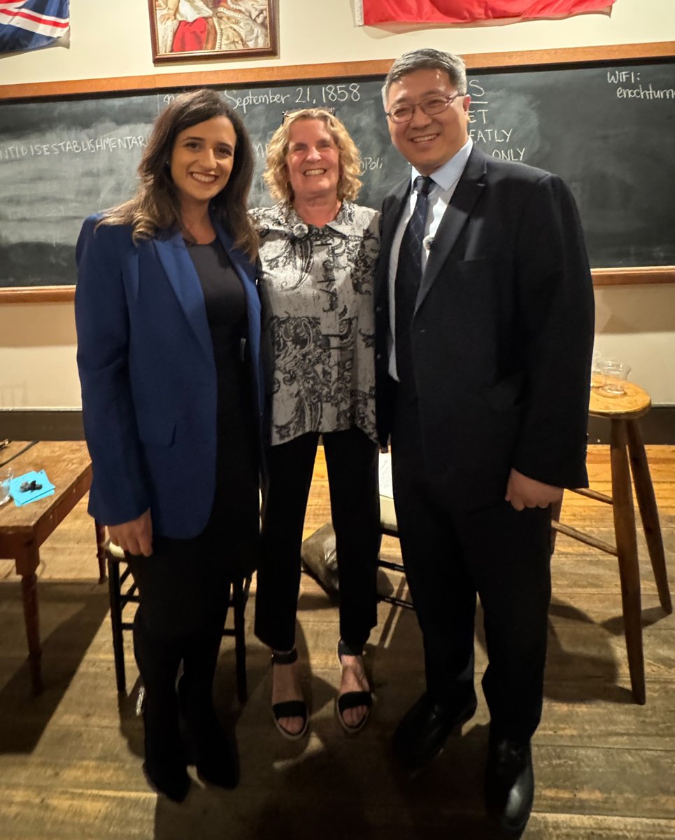 NokhaDakroub's tweet photo. Great conversation last night with @Kathleen_Wynne and @DrPeiTO on the future of school boards and public education.

As a former trustee, this is a conversation I care deeply about. We tackled governance, accountability, representation and whether the current model is serving students, parents and communities.

Thanks to @Enoch_Turner_SH for organizing and everyone who joined us and contributed to the discussion.